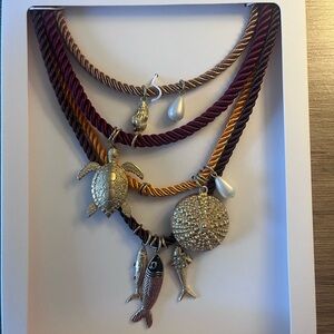 Pack of 4 rope necklaces with marine charms from Zara